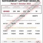 thai government lottery 1 october 2022